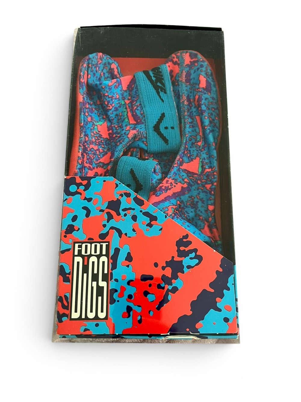 DEAD STOCK 1991 VINTAGE Nike Footdigs Water Shoes Brand NEW IN BOX Sz Small RARE